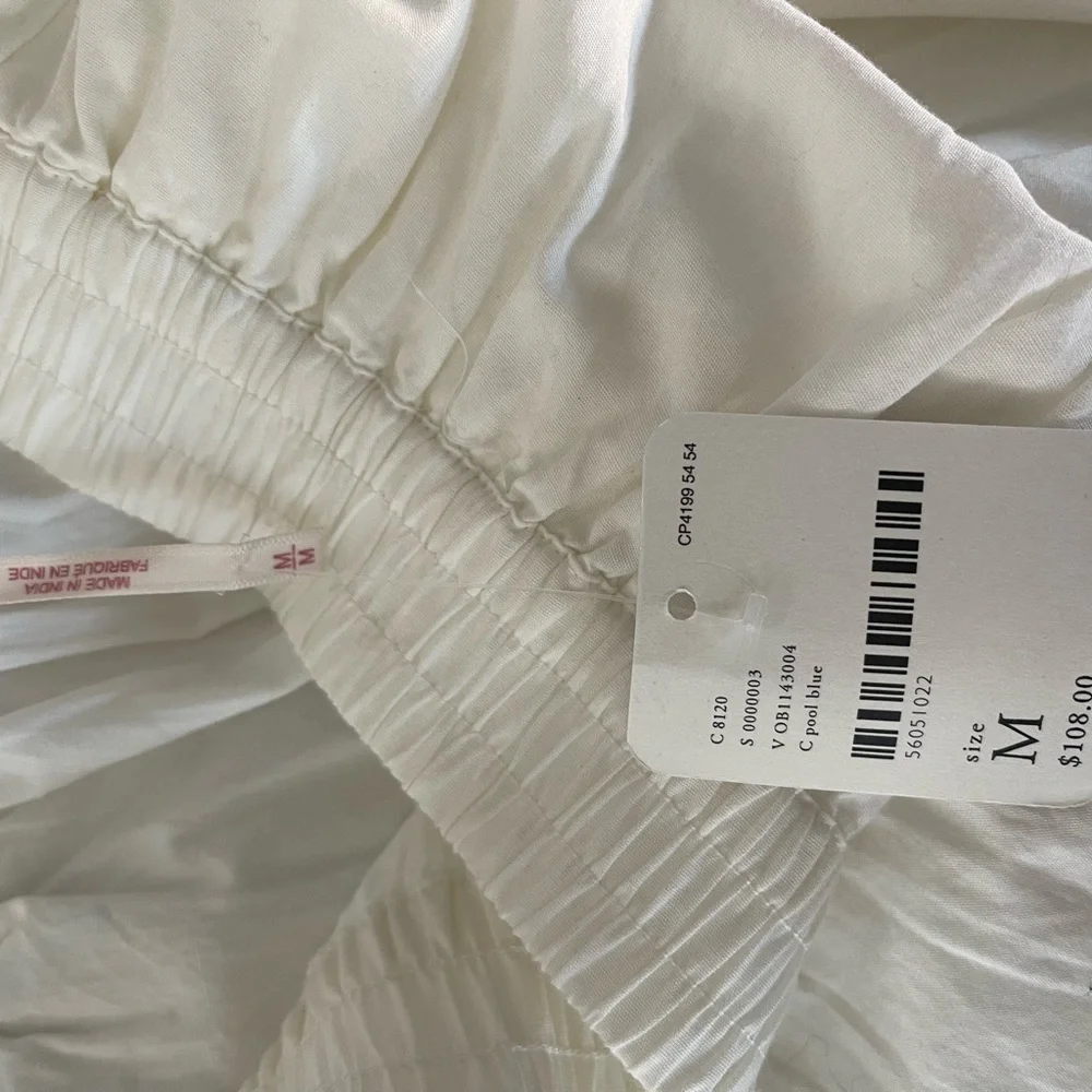 Free People All About Tiers Skirt Medium White Maxi NEW NWT - Picture 2 of 11